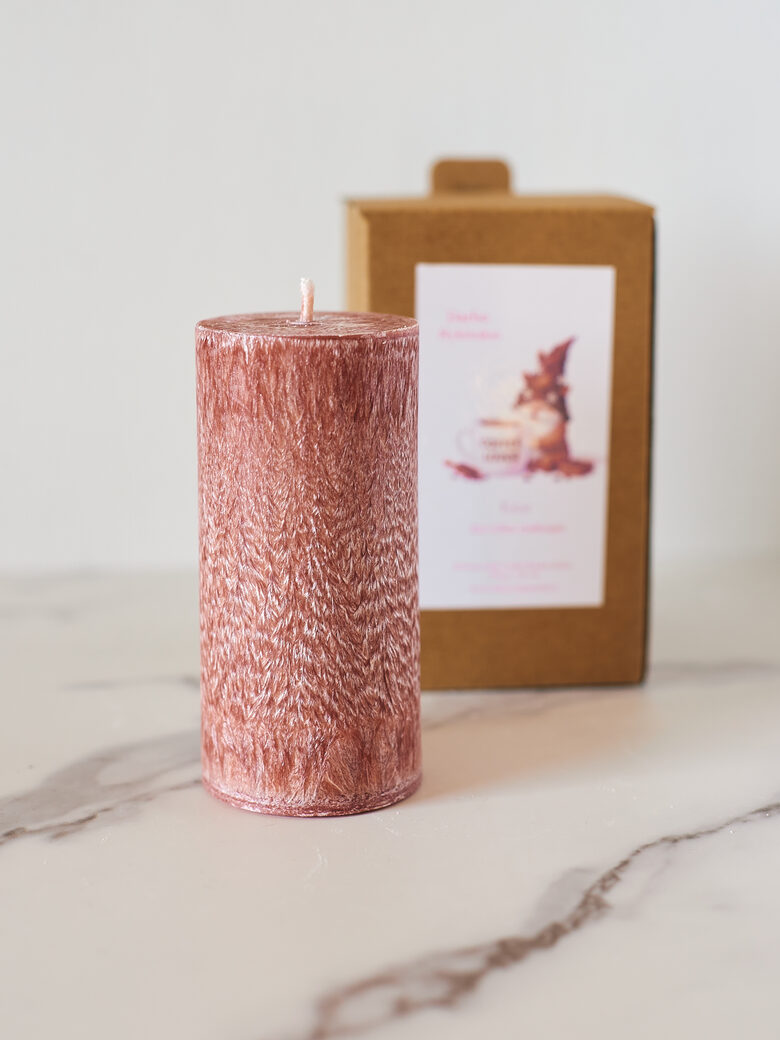 Palmių vaško žvakė „Kava“