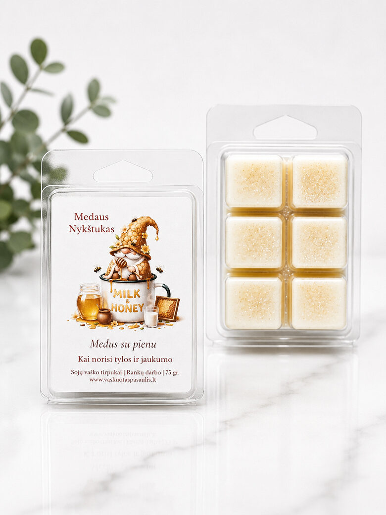 Vaško tirpukas „Medaus nykštukas“ – medaus su pienu aromato