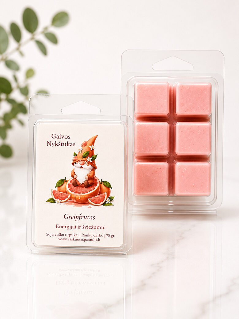 Vaško tirpukas „Gaivusis Nykštukas“ – greipfrutų aromato