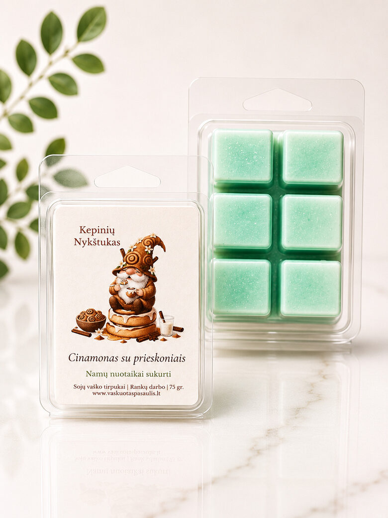 Vaško tirpukas „Kepinių nykštukas“ – cinamono ir prieskonių aromato
