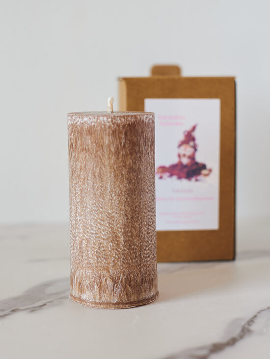 Palmių vaško žvakė „Šokoladas“