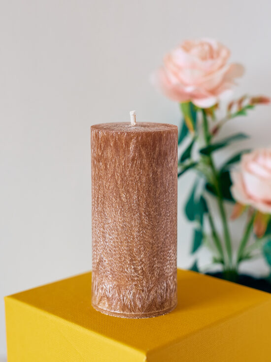 Ruda palmių vaško žvakė