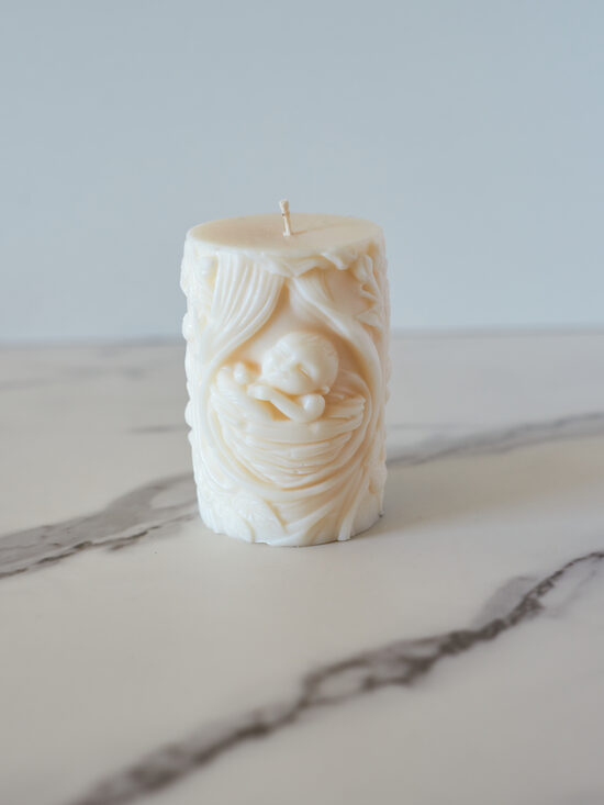 Interjerinė sojų vaško žvakė „Lopšys