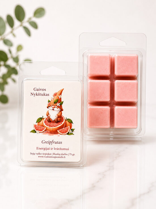 Vaško tirpukas „Gaivusis Nykštukas“ – greipfrutų aromato